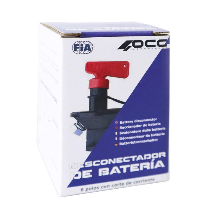 Desconectador Bateria 6 Polos Con Corte Corriente Fia OCCRF10 6