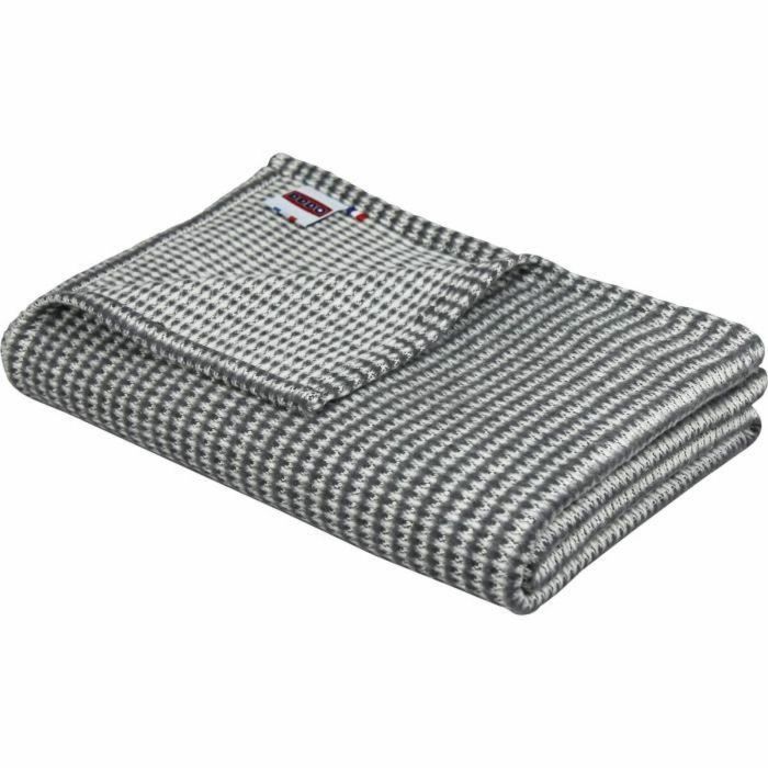 Dodo DOD3307419707641 Plaid Caricia de Algodón - Manta Suave de Algodón Color Pizarra