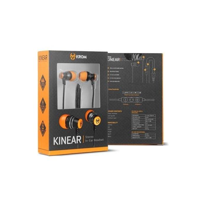 Auriculares Gaming con Micrófono Krom Kinear/ Jack 3.5/ Negros 3 Auriculares Gaming con Micrófono Krom Kinear/ Jack 3.5/ Negros 3