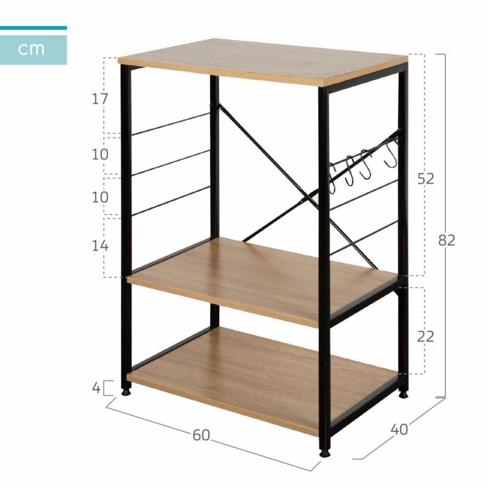 Estantería Max Home Acero Melamina Aglomerado 3 Estantería Max Home Acero Melamina Aglomerado 3