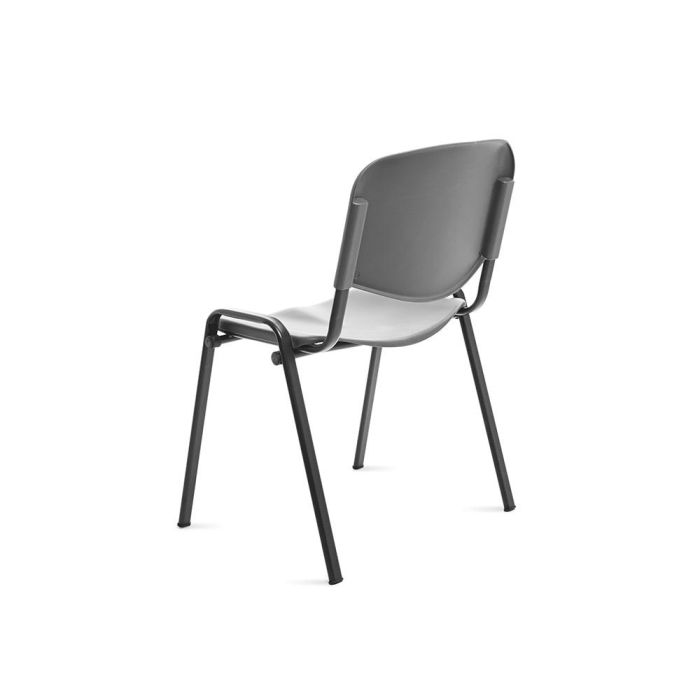 Silla Rocada Confidente Estructura Metalica Respaldo Y Asiento En Polimero Color Gris 3