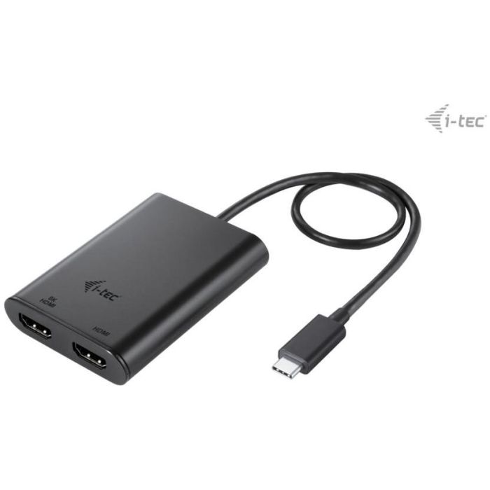 Adaptador HDMI i-Tec C31DUAL4K60HDMI Negro 3 Adaptador HDMI i-Tec C31DUAL4K60HDMI Negro 3