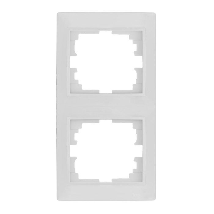 Solera Marco vertical para 2 elementos blanco 81x154x10mm serie Europa ERP62U