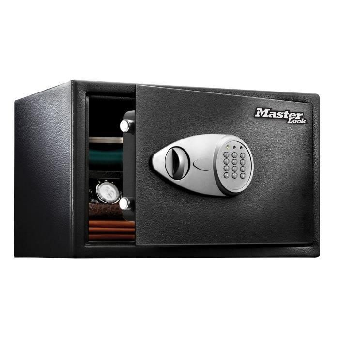MASTER LOCK Safe con combinación electrónica programable - Negro y gris metalizado MASTER LOCK Safe con combinación electrónica programable - Negro y gris metalizado