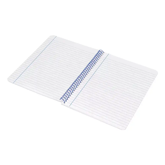 Liderpapel Wonder Cuaderno Espiral A4, Tapa Plástico, 80 Hojas, 90gr, Rayado Horizontal con Margen, Color Amarillo 6