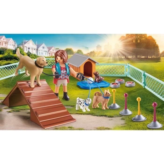 Playmobil 70676 Set de Regalo: Entrenadora de Perros con Pista de Adiestramiento Canino, Rampa y Slalom | Edades +4 años 1 Playmobil 70676 Set de Regalo: Entrenadora de Perros con Pista de Adiestramiento Canino, Rampa y Slalom | Edades +4 años 1