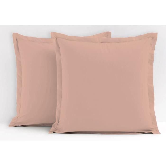 Lovely Home LH71620 Juego de 2 fundas de almohada 73x73 cm Rosa