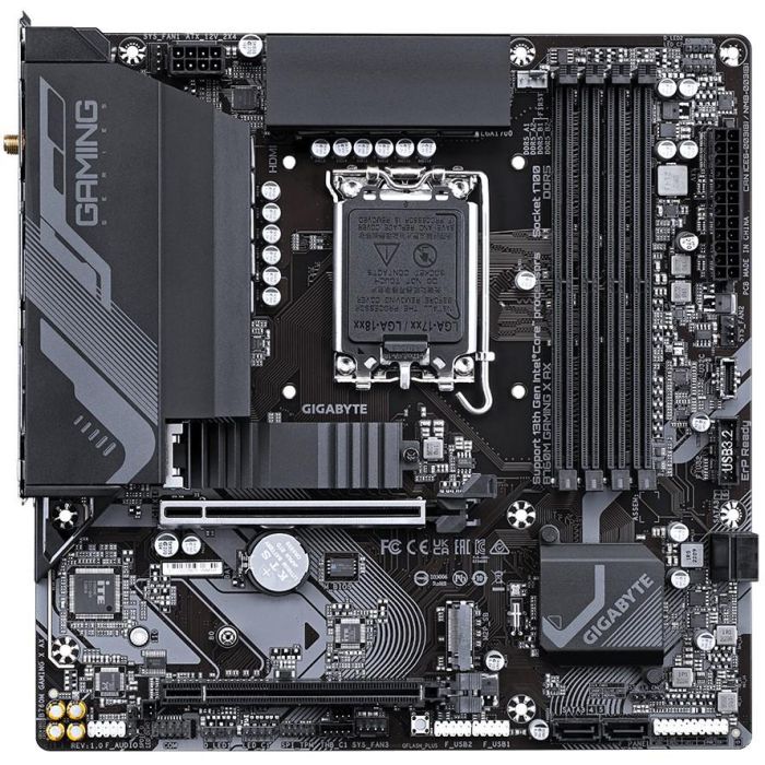 Gigabyte GA-B760M GAMING X AX Placa Base B760 LGA 1700 DDR5 Wi-Fi 6E LAN 2.5GbE micro ATX 1 Gigabyte GA-B760M GAMING X AX Placa Base B760 LGA 1700 DDR5 Wi-Fi 6E LAN 2.5GbE micro ATX 1