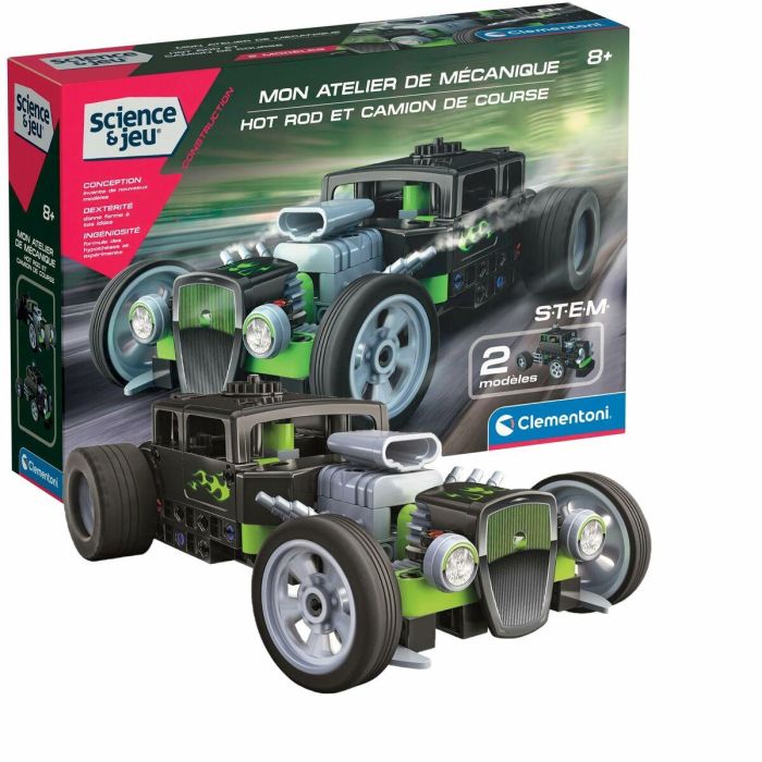 Clementoni AAAMR61632 - Taller Mecánico para Construir Hot Rods y Camiones 11