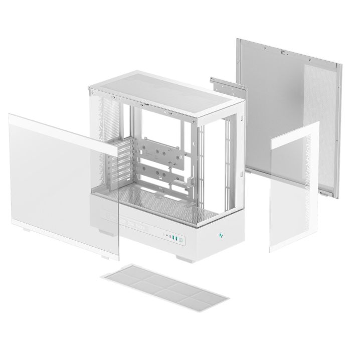 Deepcool CH690 DIGITAL Caja de PC Torre Blanca con Pantalla LCD para Gaming ATX/Micro-ATX/Mini-ITX
