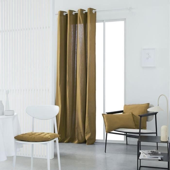 Today TOD1694780766126 Cortina con ojales 100% Algodón 140x240cm Bronce 1
