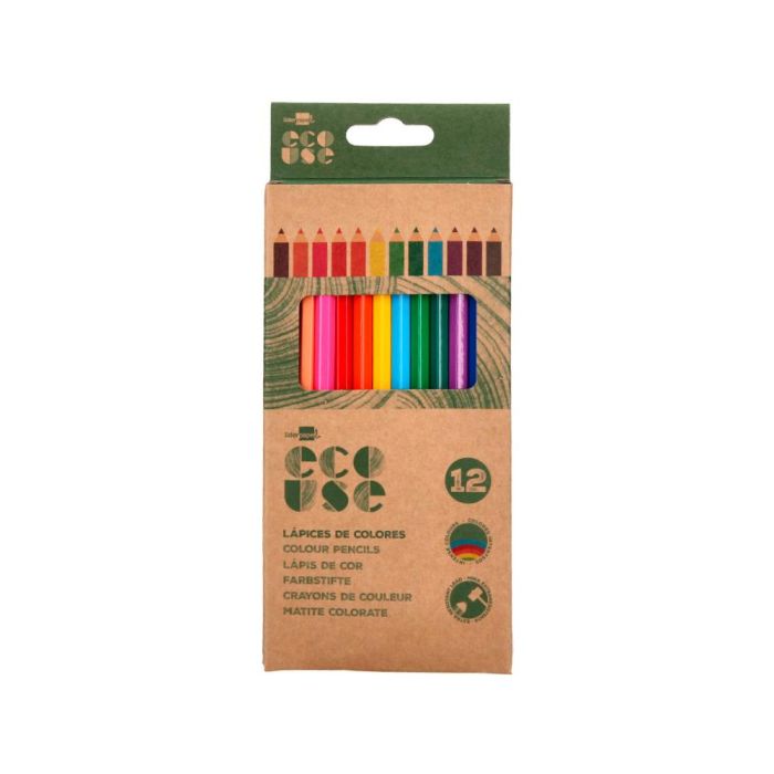 Lapices De Colores Liderpapel Ecouse Caja De 12 Unidades Colores Surtidos Con Certificado Fsc 3