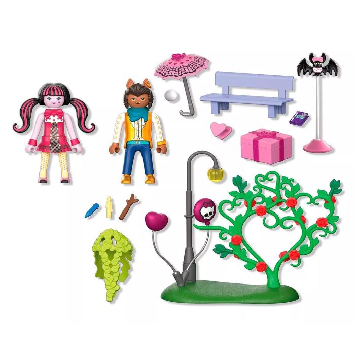 Playmobil 72043 Monster High Cita De San Valentín Figura De Acción Con Draculaura Y Clawd, Parque Del Terror, Regalo Niños +5 Años 2 Playmobil 72043 Monster High Cita De San Valentín Figura De Acción Con Draculaura Y Clawd, Parque Del Terror, Regalo Niños +5 Años 2