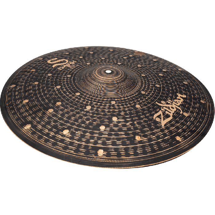 Zildjian Ride 20" S Dark Series - Plato de Batería Oscuro y Explosivo con Acabado Único y Martilleado Aleatorio