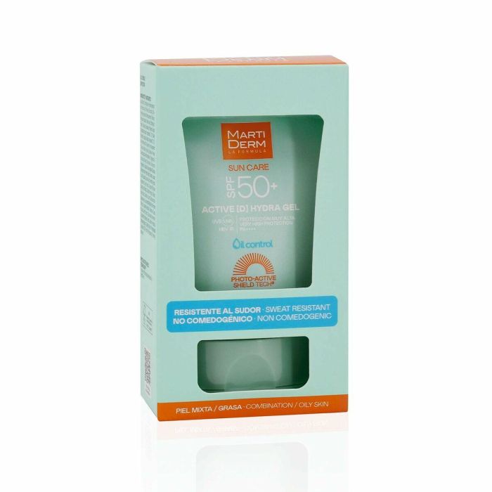 Martiderm SUN CARE ACTIVE [D] HYDRA GEL Protector Solar Gel SPF50+ 50 ml - Resistente al Sudor, Textura Ligera 2