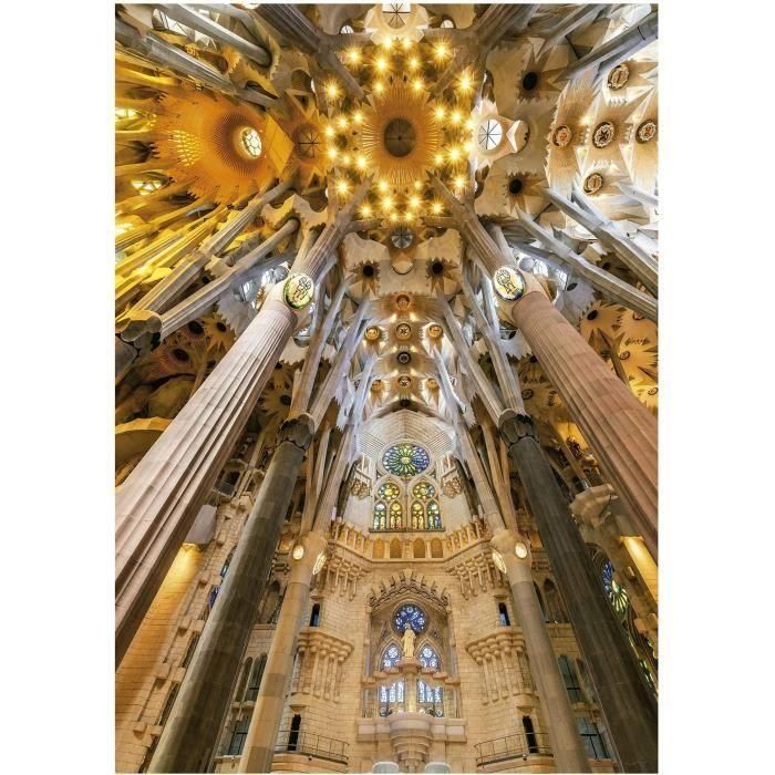 Interior de la Sagrada Familia - Rompecabezas de 1000 piezas 1