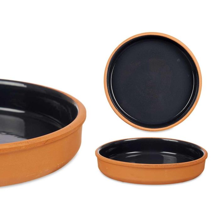 Cazuela Barro 23 Cm Color Negro La Dehesa (10 Unidades) Cazuela Barro 23 Cm Color Negro La Dehesa (10 Unidades)