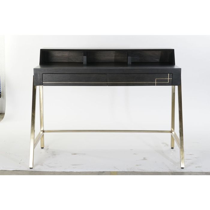 Escritorio Home Office DKD Home Decor Negro Dorado 70 x 93.5 x 119 cm 6 Escritorio Home Office DKD Home Decor Negro Dorado 70 x 93.5 x 119 cm 6