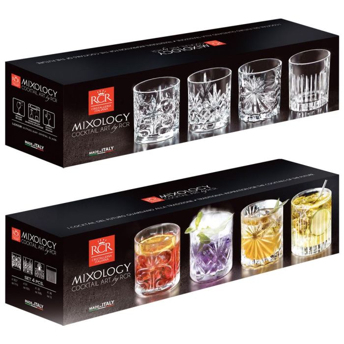 Set 4 Vasos Mm Rcr Cristalleria IT altura 92-94 1 Set 4 Vasos Mm Rcr Cristalleria IT altura 92-94 1
