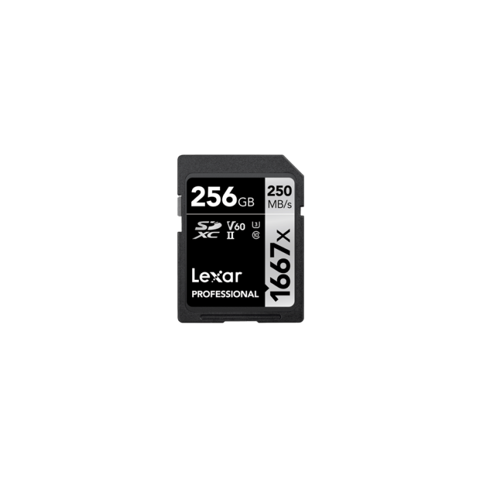 Lexar Tarjeta SDXC 256 GB UHS-II Clase 10 V60 U3 LSD256CB1667