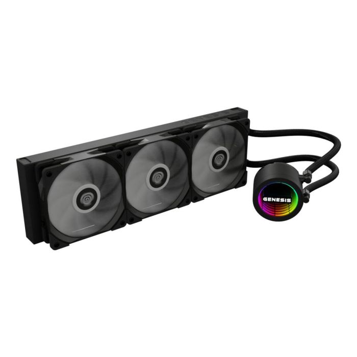GENESIS NLG-2321 Kit de Refrigeración Líquida para Ordenador, Carcasa PC, Negro, 3 Ventiladores, Iluminación LED RGB 9