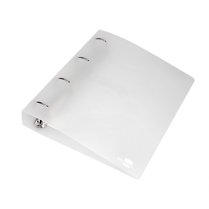 Liderpapel Carpeta 4 Anillas Mixtas 40 mm Polipropileno DIN A4 Transparente 6