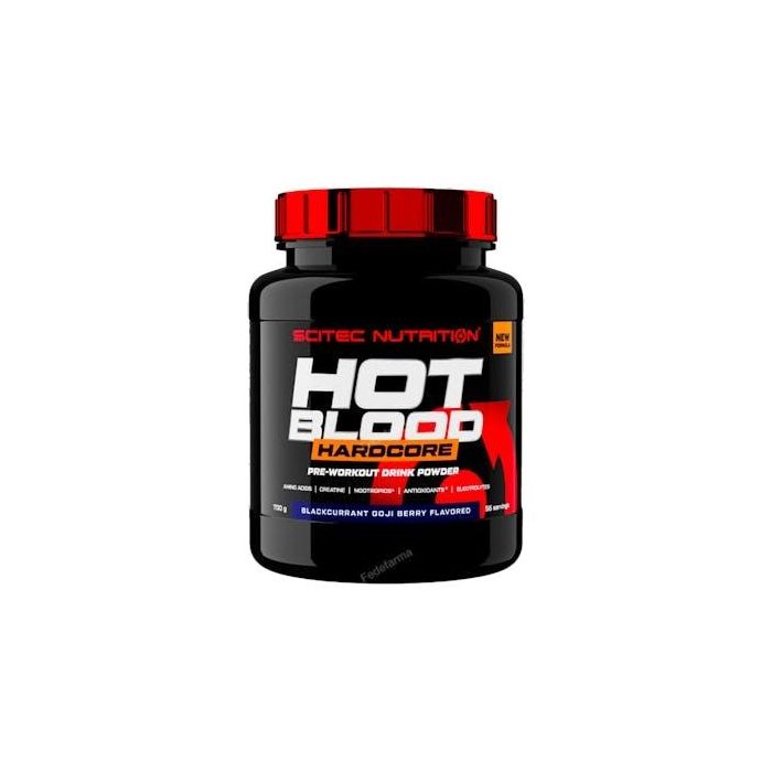 SCITEC NUTRITION Hot Blood Hardcore 700G Frutos Rojos