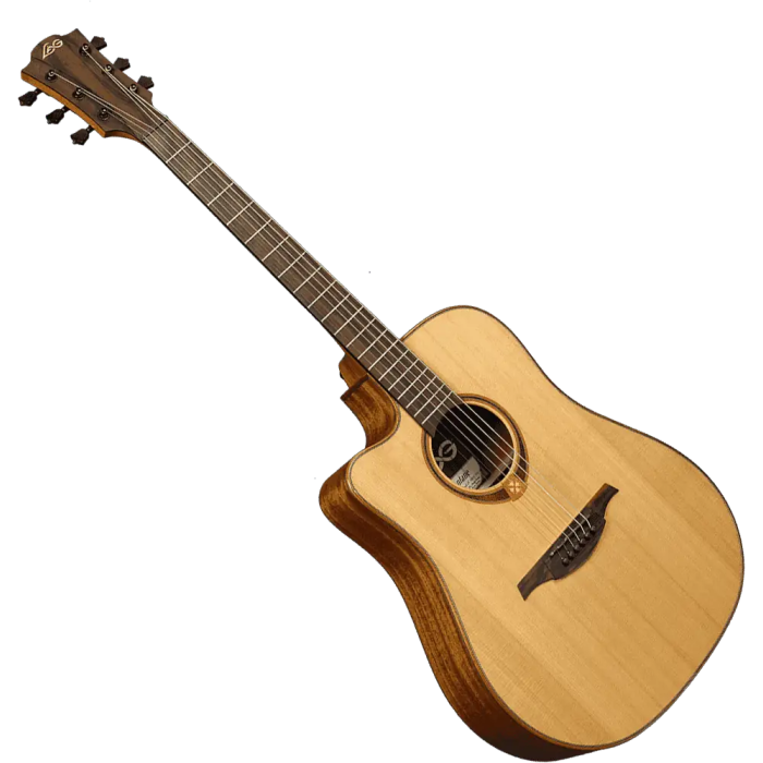 LAG Tramontane 118 Guitarra Acústica Electroacústica Dreadnought Cutaway A/E Natural (Zurdos) 3