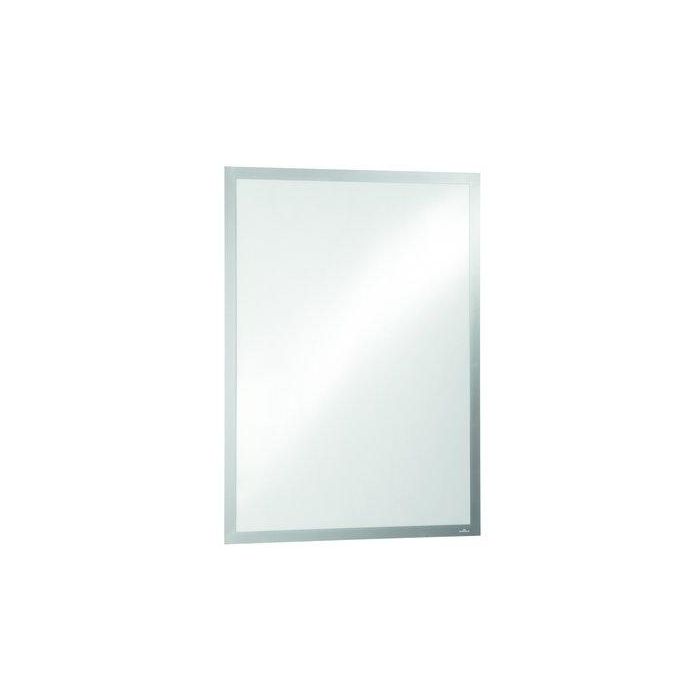 Marco Durable Magnetico Autoadhesivo Duraframe A4 Plateado Bolsa De 2