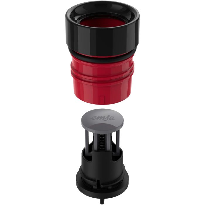 Emsa BLUDROP Sleeve Isoliertrinkflasche 0,7 Liter (schwarz, Edelstahl, Silikonmanschette) 1 Emsa BLUDROP Sleeve Isoliertrinkflasche 0,7 Liter (schwarz, Edelstahl, Silikonmanschette) 1