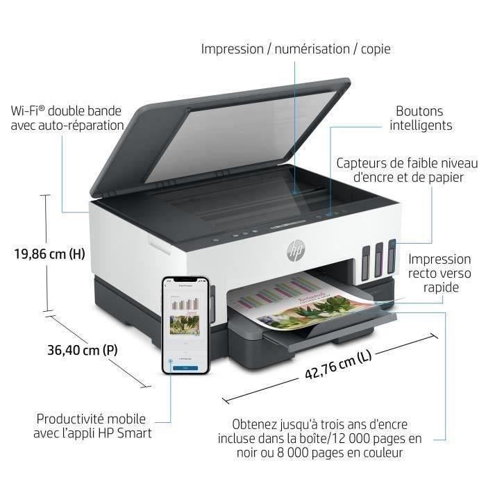 HP Impresora Multifunción Smart Tank 7005 con Wi-Fi, Inyección de Tinta, Impresión, Escaneado, Copia 5 HP Impresora Multifunción Smart Tank 7005 con Wi-Fi, Inyección de Tinta, Impresión, Escaneado, Copia 5