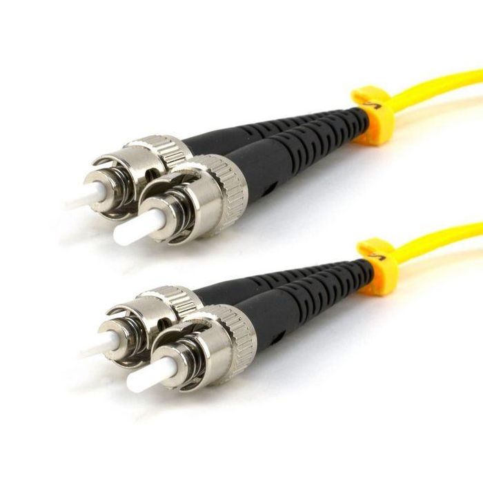 LOGON PROFESSIONAL AL9STST02I - Cable de Fibra Óptica Patch Cord ST a ST OS2 Singlemode 09/125µ Duplex 2 Metros Amarillo LSOH