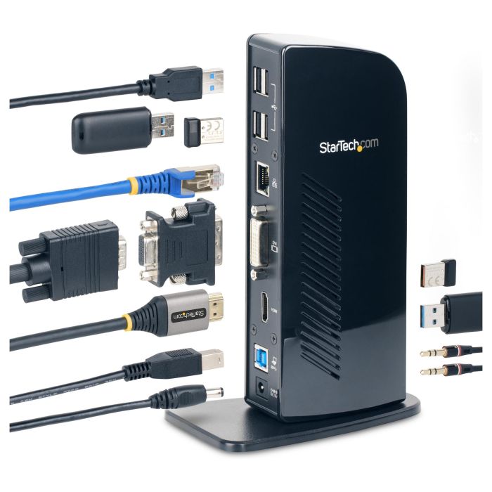 Hub USB Startech USB3SDOCKHD Negro 20 W 5