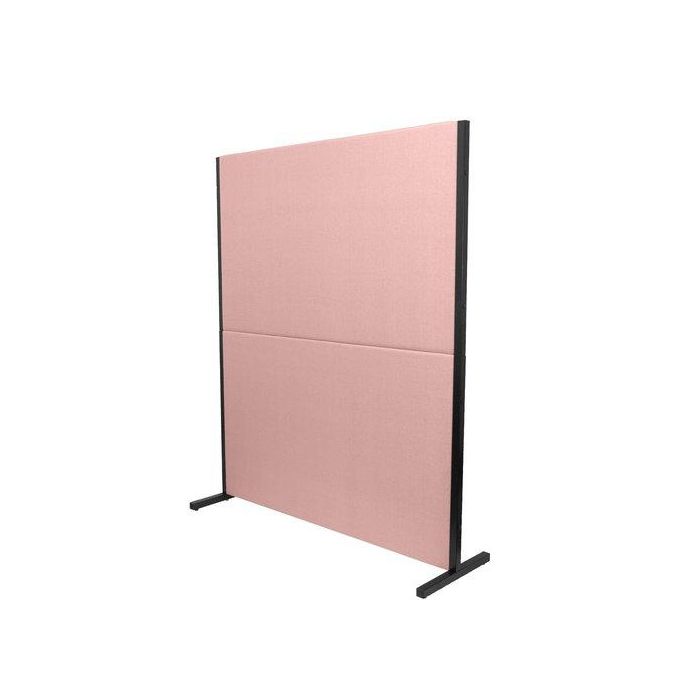 Biombo Piqueras Y Crespo Valdeganga Desmontable Tapizado Bali Rosa Palido