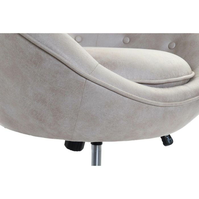 Sillon Moderno DKD Home Decor Beige Plateado 74 x 113 x 73 cm 4