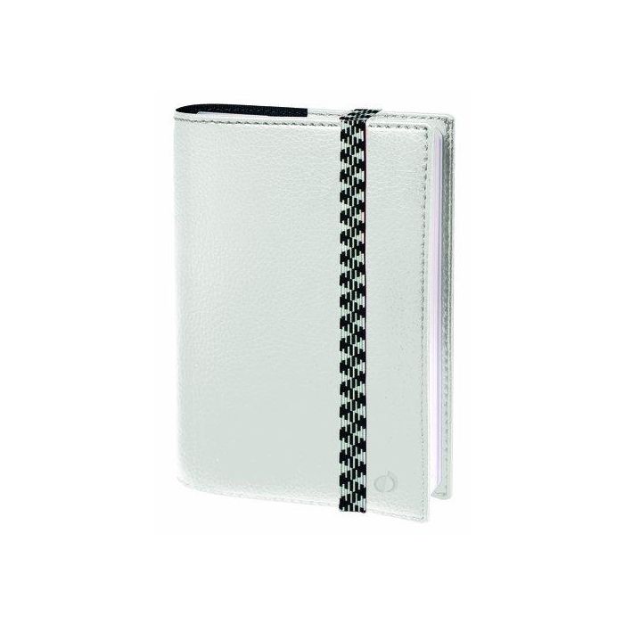 Agenda Anual (2026) Quo Vadis Time&Life Pocket Ml Sobrecubierta Wire-O Tapa Simil Piel Con Goma 100X150 S/V 2 Pag. Blanco