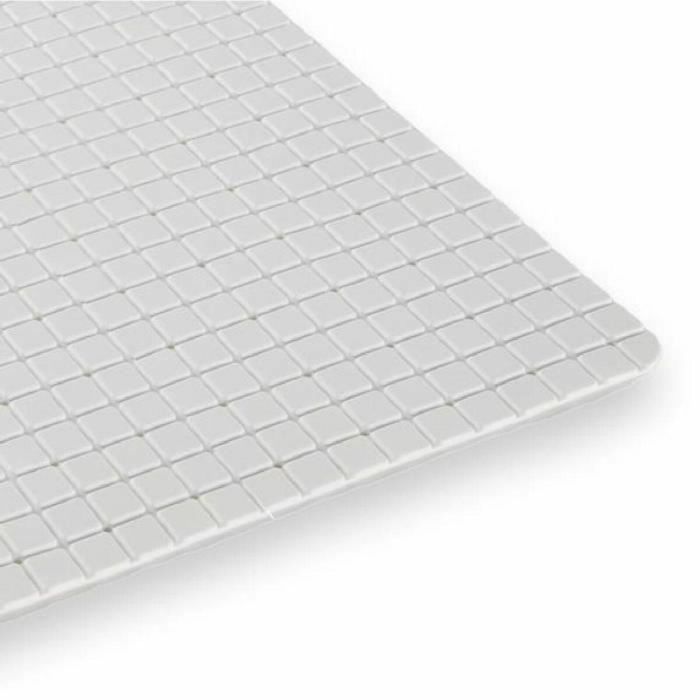 Today TOD3574641271671 Alfombra antideslizante para baño o ducha, cuadrada, blanca, 50 x 50 cm 2