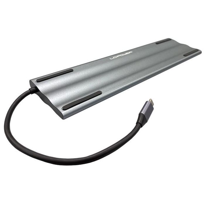 LC-Power LC-HUB-C-MULTI-8 USB-C auf 3xUSB-A/2xUSB-C/HDMI/VGA/MicroSD/SD/RJ45/Audio 1 LC-Power LC-HUB-C-MULTI-8 USB-C auf 3xUSB-A/2xUSB-C/HDMI/VGA/MicroSD/SD/RJ45/Audio 1