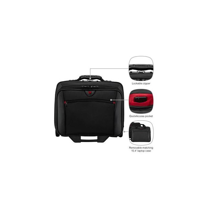 Wenger Potomac Trolley Negro 43,2cm (17") Maletín con ruedas extraíble para portátil 40,6cm (16") 7