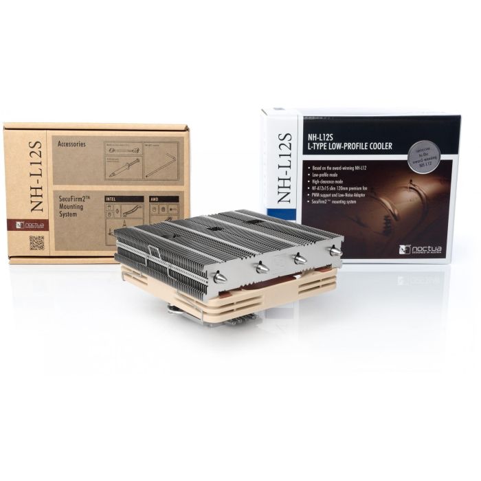 Noctua NH-L12S Cooler CPU Bajo Perfil Multisocket, 4 Heatpipes, Ventilador NF-A12X15 120mm PWM 2 Noctua NH-L12S Cooler CPU Bajo Perfil Multisocket, 4 Heatpipes, Ventilador NF-A12X15 120mm PWM 2