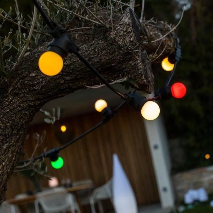 Guirnalda de luz solar - LUMISKY - PARTY GUINGUETTE SOLAR - 5,70 m - 8 modos - 10 globos LED multicolores 1 Guirnalda de luz solar - LUMISKY - PARTY GUINGUETTE SOLAR - 5,70 m - 8 modos - 10 globos LED multicolores 1