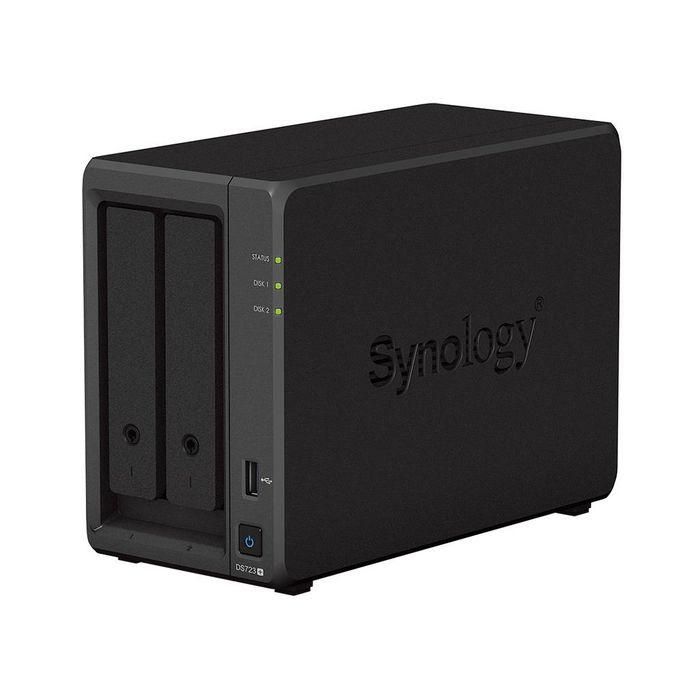 Synology DS723+ Servidor NAS 2 Bahías 3.5"/2.5" SATA y 2 M.2 NVMe SSD AMD Ryzen R1600 para Almacenamiento y Gestión de Datos 2 Synology DS723+ Servidor NAS 2 Bahías 3.5"/2.5" SATA y 2 M.2 NVMe SSD AMD Ryzen R1600 para Almacenamiento y Gestión de Datos 2
