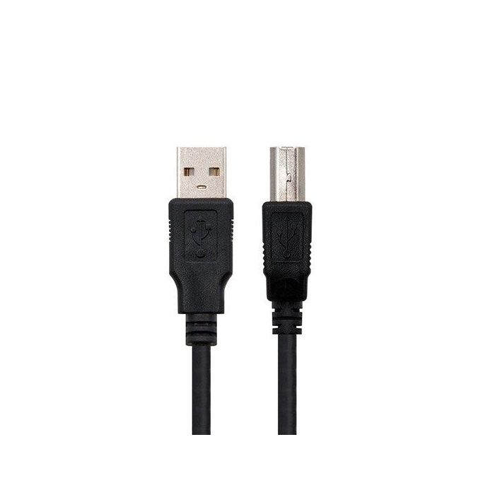 Nanocable 10.01.0104-BK Cable USB 2.0 para Impresora, Conectores USB-A Macho a USB-B Macho, 3 Metros, Negro Nanocable 10.01.0104-BK Cable USB 2.0 para Impresora, Conectores USB-A Macho a USB-B Macho, 3 Metros, Negro