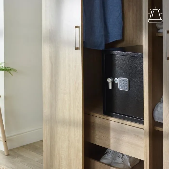 Yale Caja Fuerte Electrónica con Alarma YEC/390/DB2 Grande 40L 39x35x36cm 3