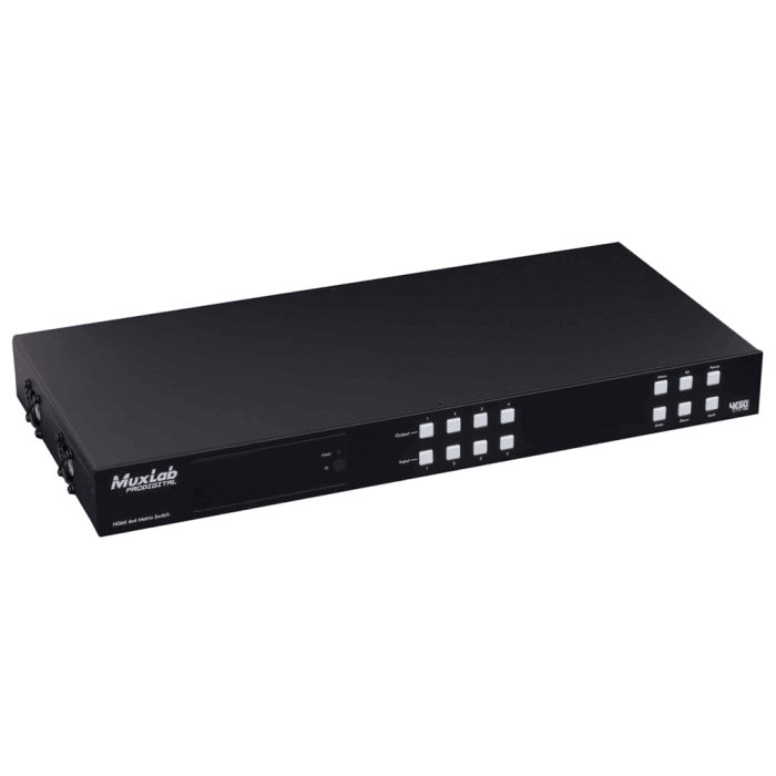 Kit Matriz Hdmi 4X4, Hdbt, Poc, 4K/60 1 Kit Matriz Hdmi 4X4, Hdbt, Poc, 4K/60 1