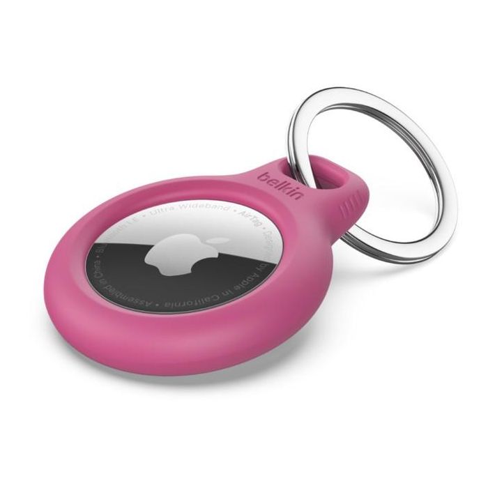 Belkin F8W973btPNK Secure Holder Llavero para Apple AirTag, Resistente a Rayones, Rosa 0 Belkin F8W973btPNK Secure Holder Llavero para Apple AirTag, Resistente a Rayones, Rosa 0