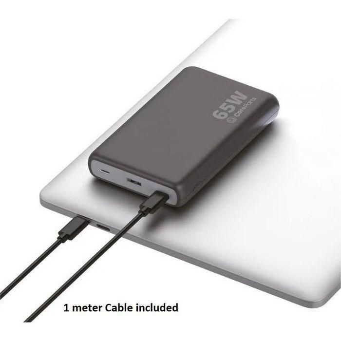 CoreParts USB-C PD65W Power bank 20.000mAh for Laptops, Tablets, and Mobilephones - Includes 1meter USB-C to USB-C cable - PW7018LC 2