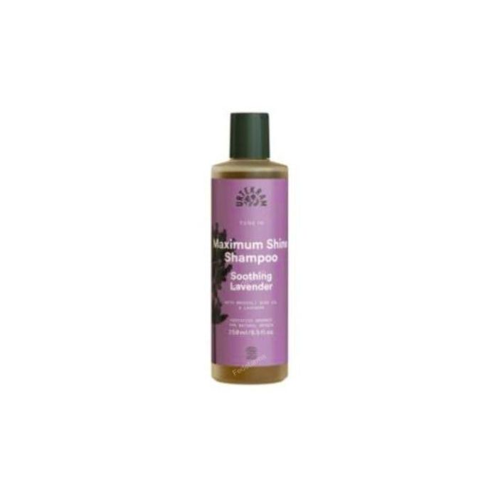 URTEKRAM Champú Brillo Lavanda 250ml. Cabello Normal, Ecológico, Vegano. COSMOS ORGANIC