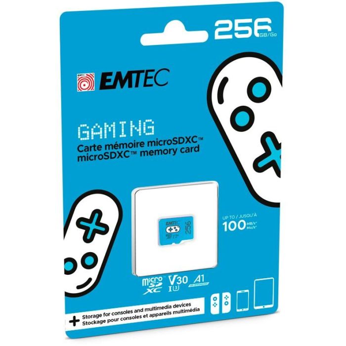 CARD Emtec m256GB UHS-I U3 V30 A1 Gaming Blue 2 CARD Emtec m256GB UHS-I U3 V30 A1 Gaming Blue 2