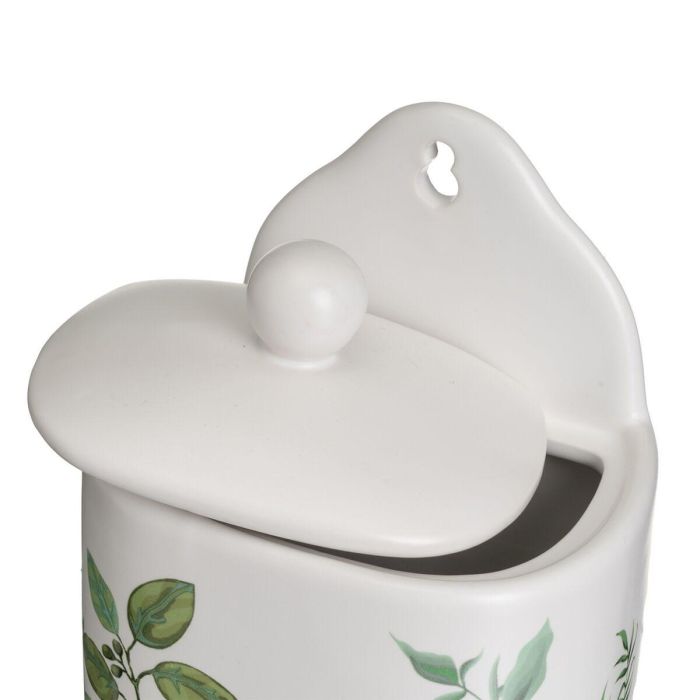Salero con Tapa GREENS Blanco Verde Gres 500 ml 12 x 8,5 x 15 cm 3 Salero con Tapa GREENS Blanco Verde Gres 500 ml 12 x 8,5 x 15 cm 3